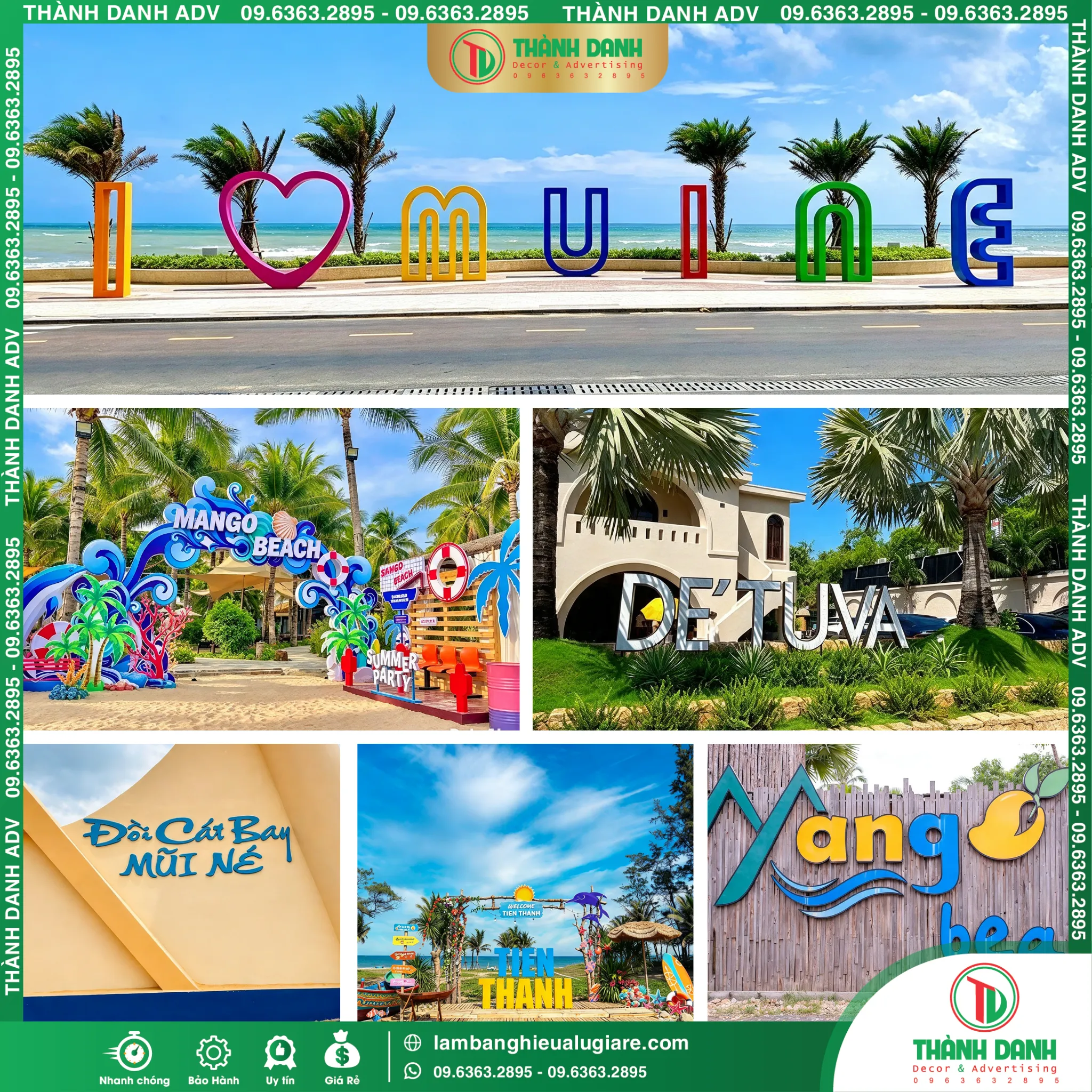 Làm Bảng Hiệu Phan Thiết, Bình Thuận Lâm Đồng Gía Rẻ Tại TPHCM