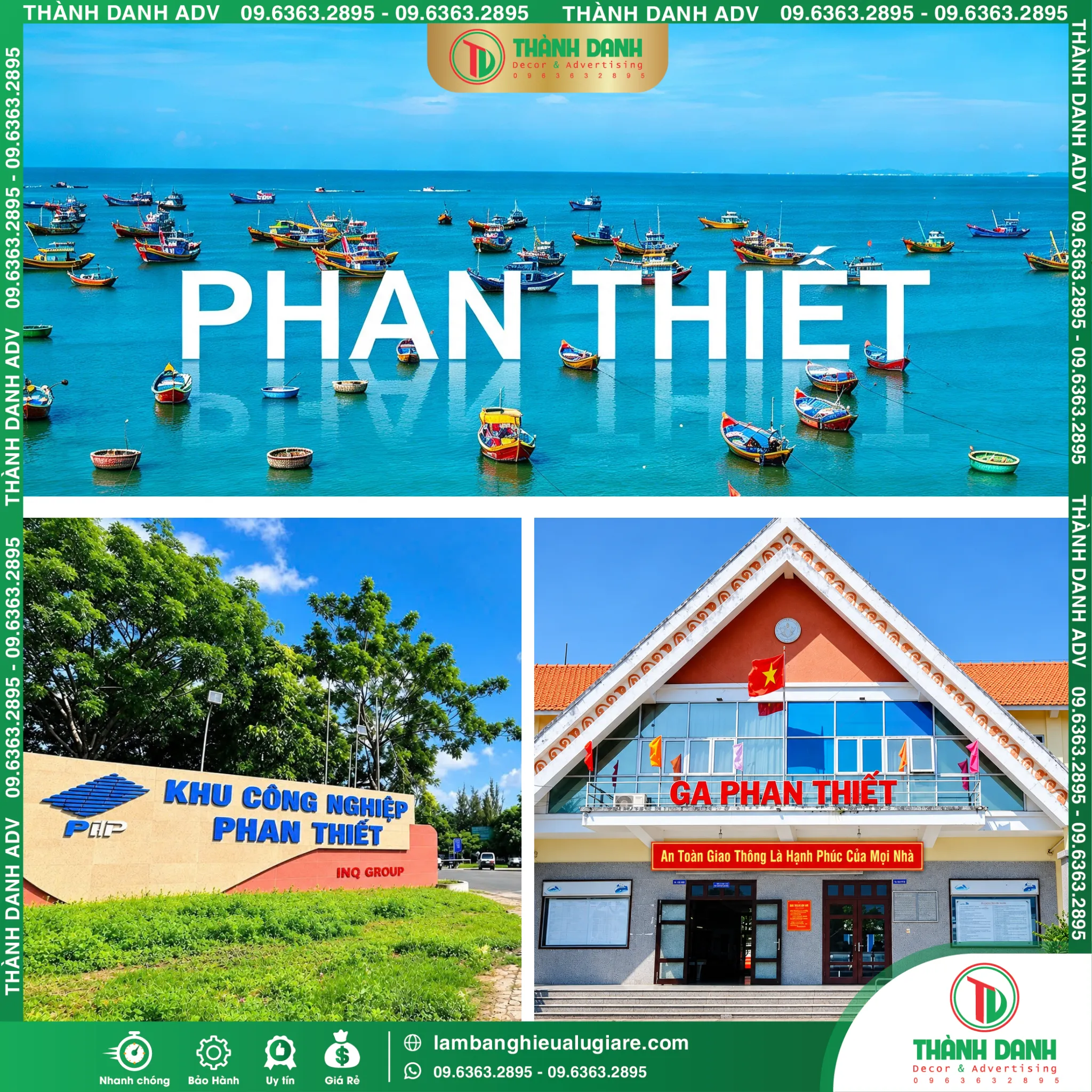 Làm Bảng Hiệu Phan Thiết, Bình Thuận Lâm Đồng Gía Rẻ Tại TPHCM
