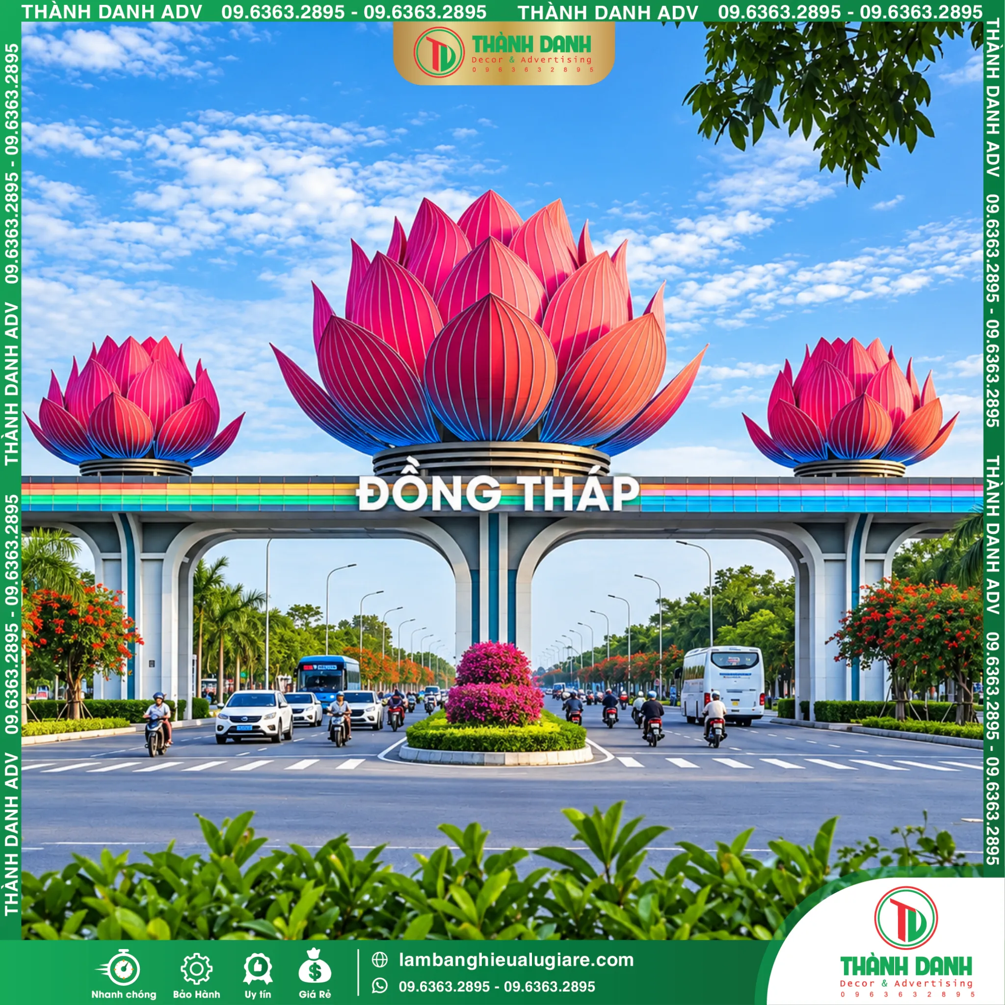 Làm Bảng Hiệu Đồng Tháp Gía Rẻ, Trọn Gói Tại TPHCM - Xưởng Gia Công Tại Đồng Tháp