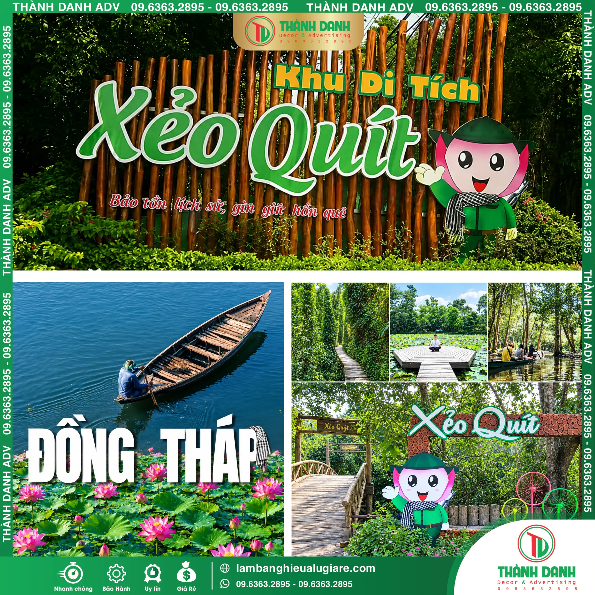 Làm Bảng Hiệu Đồng Tháp Gía Rẻ, Trọn Gói Tại TPHCM - Xưởng Gia Công Tại Đồng Tháp