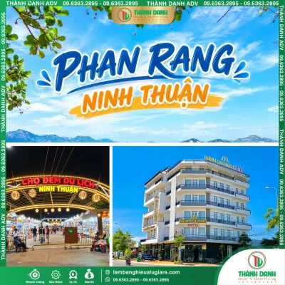 Làm Bảng Hiệu Phan Rang, Ninh Thuận, Khánh Hòa Trọn Gói Nếu bạn đang tìm đơn vị làm bảng hiệu Phan Rang, Ninh Thuận, Khánh Hòa thi công trọn gói, hãy chuẩn bị hình ảnh mặt tiền, kích thước dự kiến và nội dung cần thể hiện để được tư vấn phương án phù hợp. Thành Danh ADV – Thiết kế, gia công và thi công bảng hiệu quảng cáo theo yêu cầu.