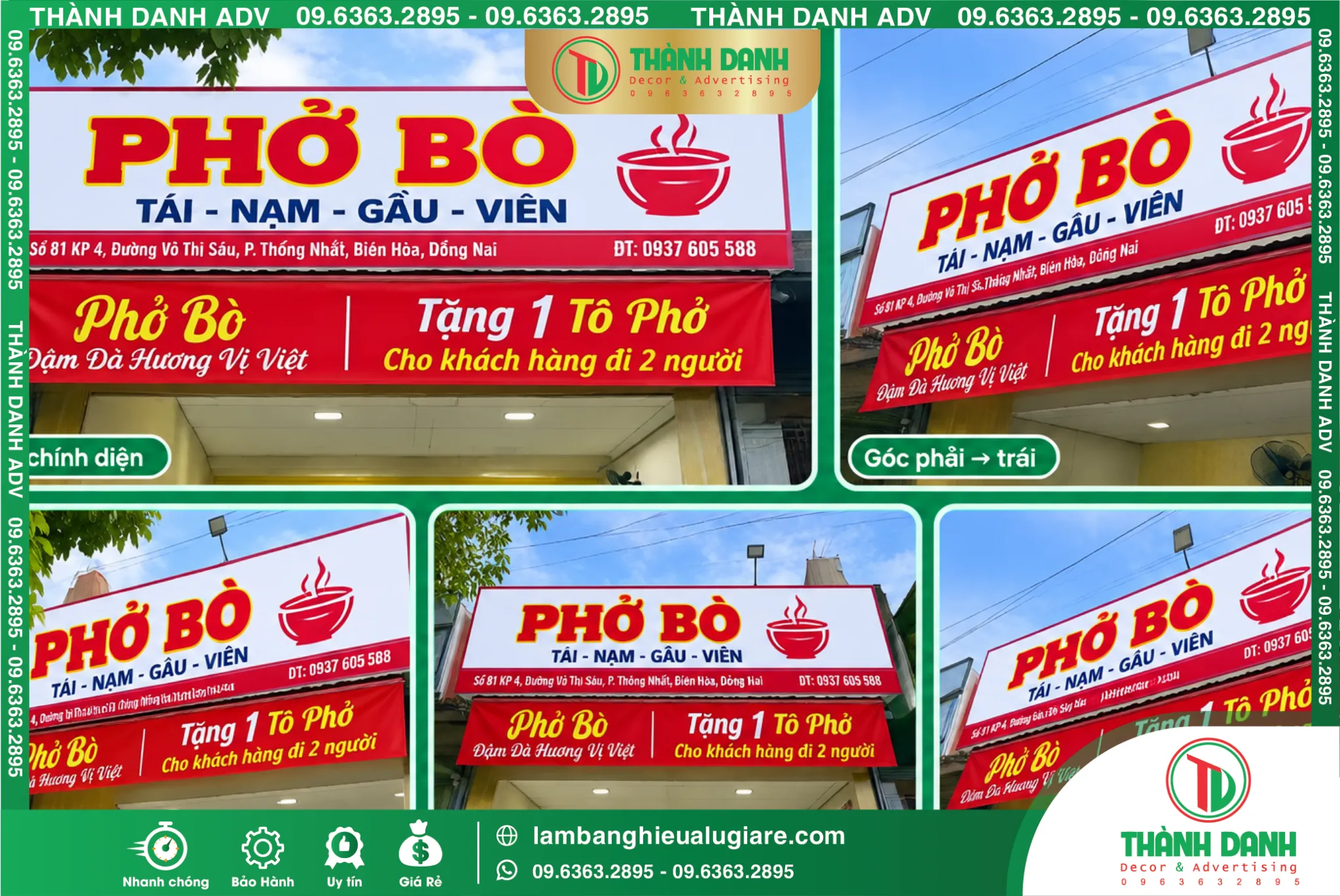 Làm Bảng Hiệu Phường Chợ Quán Gía Rẻ - Quận 5 Cũ