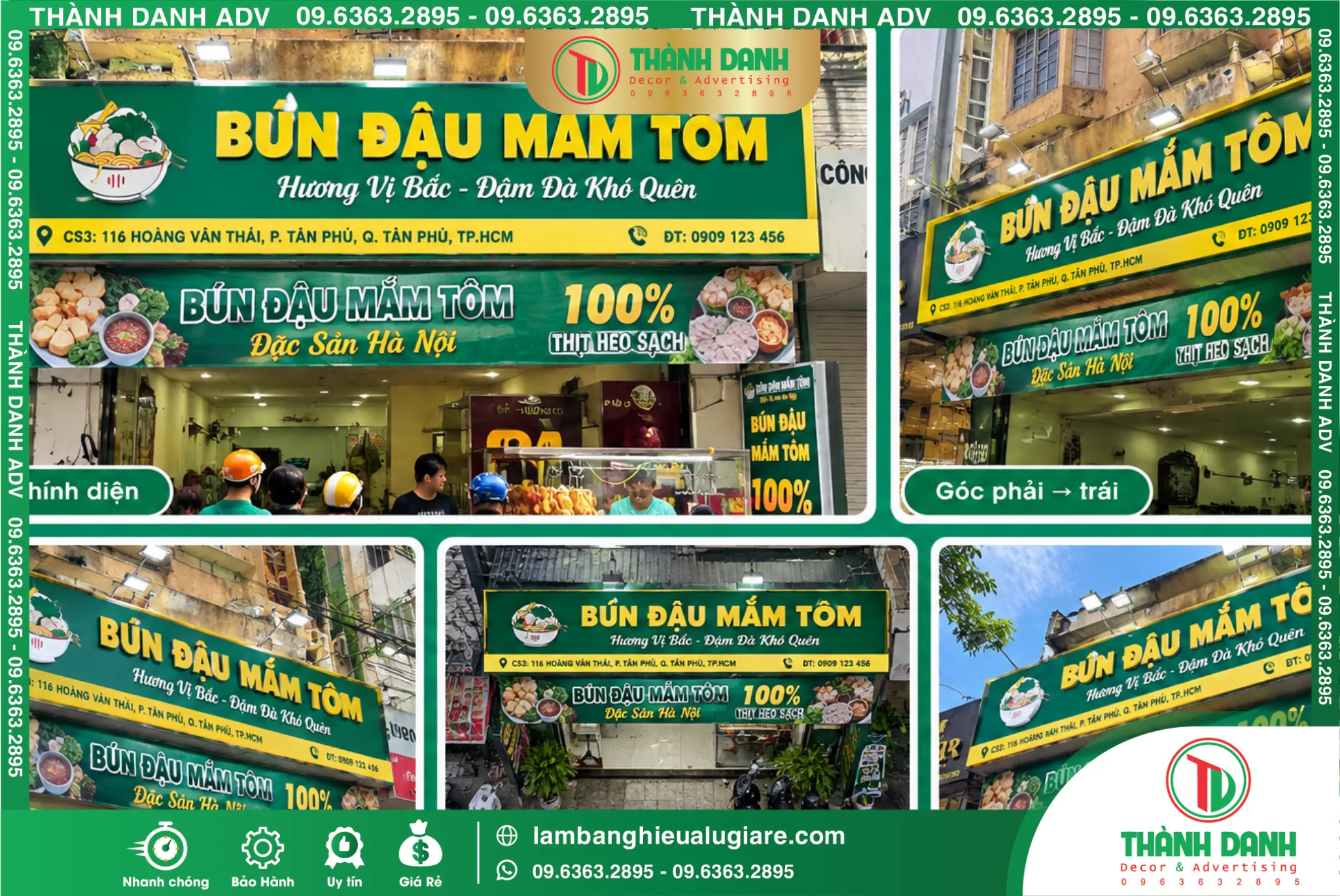 Làm Bảng Hiệu Phường An Đông Trọn Gói, Quận 5 Cũ