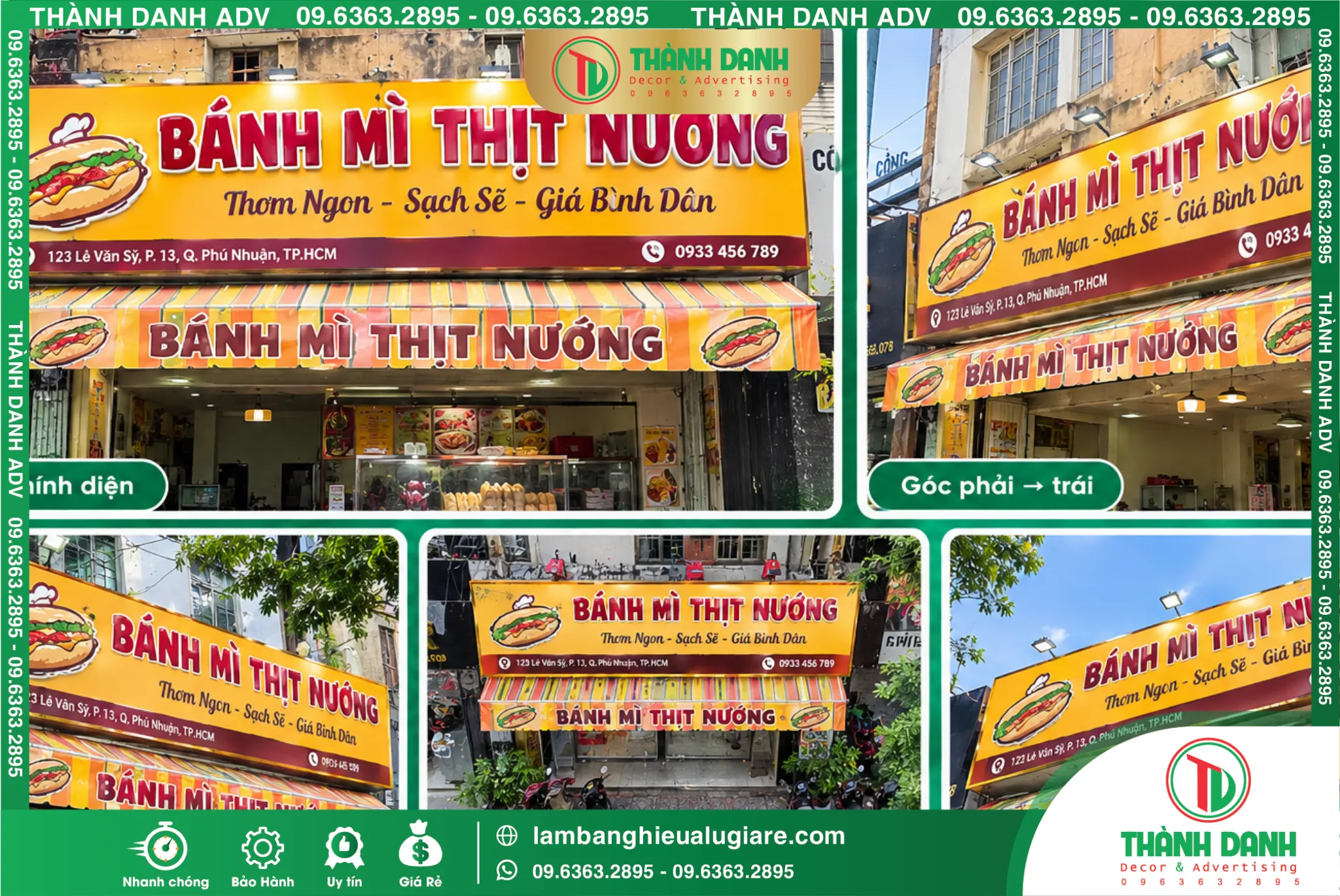 Làm Bảng Hiệu Phường An Đông Trọn Gói, Quận 5 Cũ