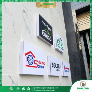 Gia Công Logo Công Ty Trên Tấm Alu Dán Decal Giá Rẻ