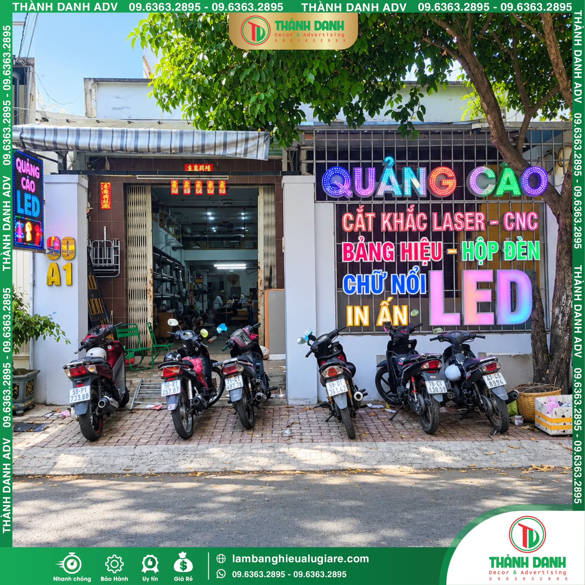 Làm Bảng Hiệu Vĩnh Long Trọn Gói, Gía Rẻ Tại TPHCM