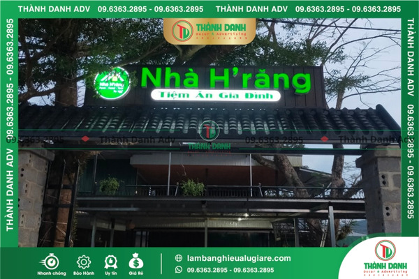 Bỏ qua chế độ bảo hành khi báo giá lam bảng hiệu Alu giá rẻ