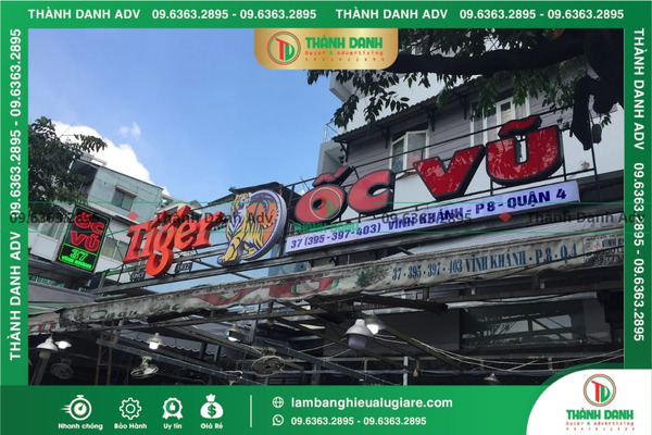 Các mẫu làm bảng hiệu Alu giá rẻ Quận 4 ấn tượng nhất hiện nay