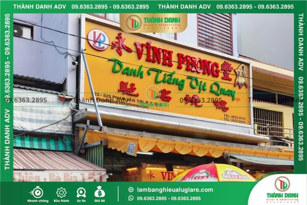 Làm bảng hiệu Alu giá rẻ Quận 5 cho mặt tiền cửa hàng, showroom