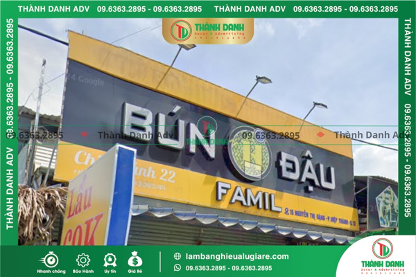 Bảng giá làm bảng hiệu Alu giá rẻ quận 12 mới nhất