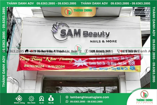 Các mẫu làm bảng hiệu Alu giá rẻ quận 12 phổ biến