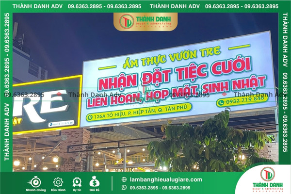 Quy trình làm bảng hiệu Alu giá rẻ Tân Phú tại xưởng