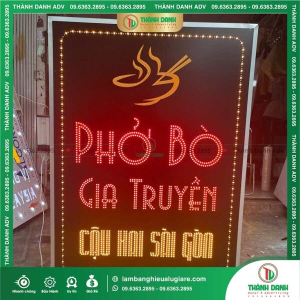 Câu hỏi thường gặp khi làm bảng hiệu LED ruồi nền Alu viền nhôm
