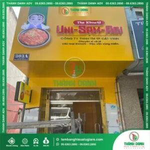 làm bảng hiệu alu chữ nổi kimchi uni sam agi