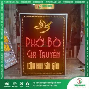 Ưu điểm của bảng hiệu LED ruồi nền Alu trong kinh doanh, buôn bán