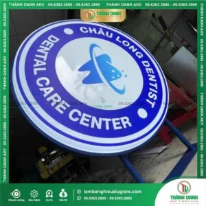 Ưu điểm của bảng vẫy 3D hút nổi Mica LED in UV nha khoa Châu Long