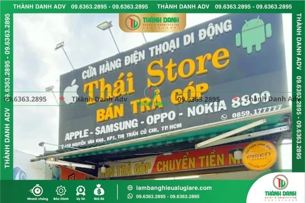 Báo giá làm bảng hiệu Alu giá rẻ Củ Chi mới nhất 2025