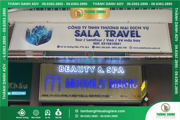 Báo giá thi công bảng hiệu Alu chi tiết nhất hiện nay