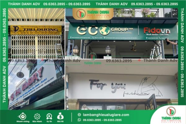 Các mẫu bảng hiệu Alu mặt tiền được ưa chuộng nhất hiện nay