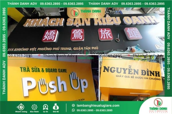 Gia Công Bảng Hiệu Alu Mặt Tiền Giá Rẻ Ấn Tượng Quảng Cáo Doanh Nghiệp