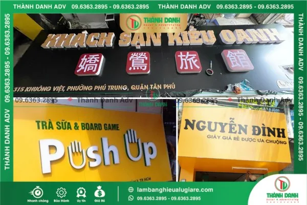 Gia Công Bảng Hiệu Alu Mặt Tiền Giá Rẻ Ấn Tượng Quảng Cáo Doanh Nghiệp