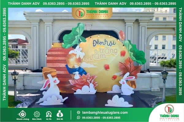 LÀM BACKDROP TRUNG THU GIÁ RẺ, ĐẸP NHẤT HIỆN NAY