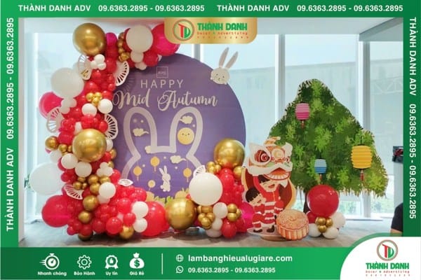 Lưu ý khi làm backdrop Trung Thu tiết kiệm