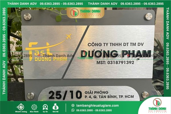 Tầm quan trọng của bảng tên Công ty đối với doanh nghiệp