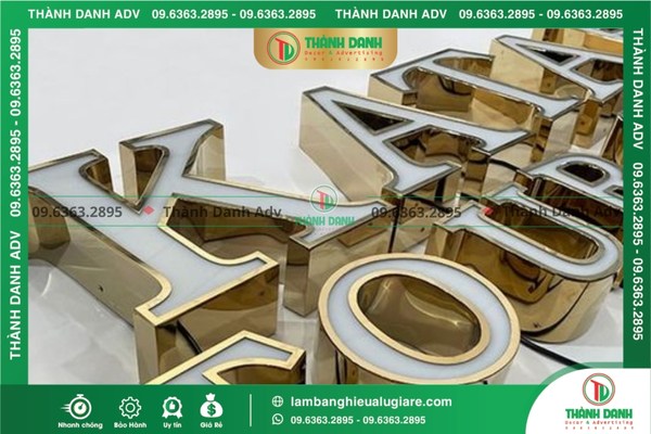 Ưu điểm nổi bật của chữ nhôm có gờ đẹp trong quảng cáo