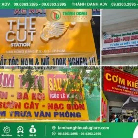 Xu hướng thiết kế thi công bảng hiệu alu ngời trời bền đẹp