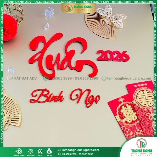 Một Số Mẫu Chữ Tết Bính Ngọ 2026 Bình An Sum Vầy