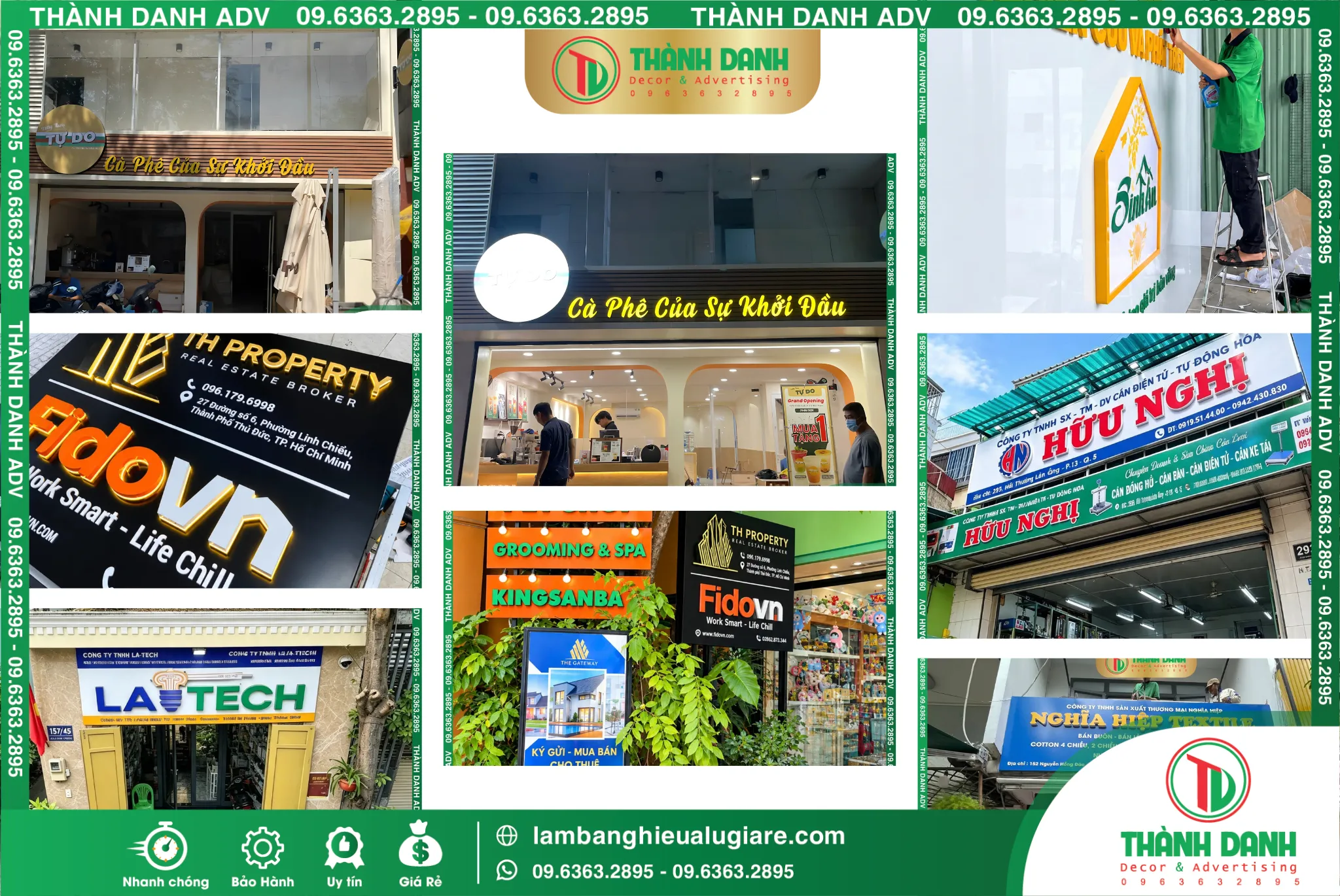 Làm Bảng Hiệu Trọn Gói, Giá Rẻ Tại TPHCM 2026