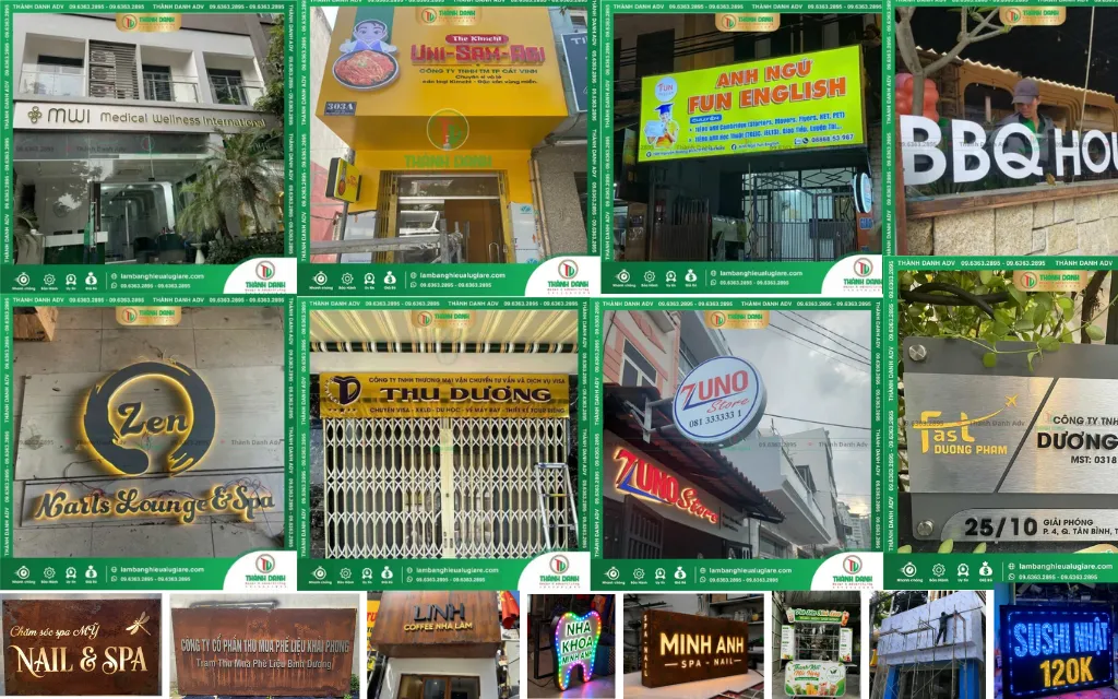 Làm Bảng Hiệu Quảng Cáo Trọn Gói, Giá Rẻ Tại TPHCM