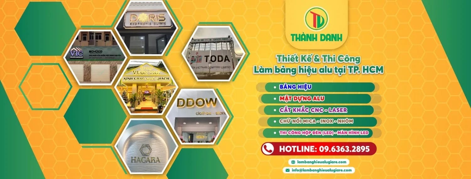 Làm Bảng Hiệu Quảng Cáo Trọn Gói, Giá Rẻ Tại TPHCM