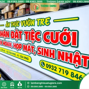 Bảng Hiệu Bạt Vườn Tre Không Gân Quận Tân Phú – Mẫu Đẹp, Giá Tốt