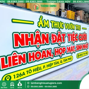 Bảng Hiệu Bạt Vườn Tre Không Gân Quận Tân Phú – Mẫu Đẹp, Giá Tốt