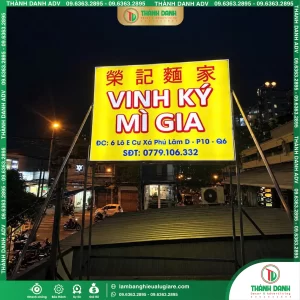 Hộp Đèn Bạt Quận 6 Tiệm Mì Gia – Mẫu Đẹp, Giá Tốt, Thi Công Thực Tế