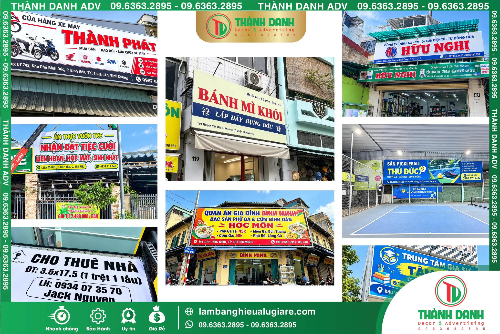 Làm Bảng Hiệu Bạt Giá Rẻ Tại TP HCM – Thi Công Toàn Thành Phố