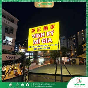 Hộp Đèn Bạt Quận 6 Tiệm Mì Gia – Mẫu Đẹp, Giá Tốt, Thi Công Thực Tế