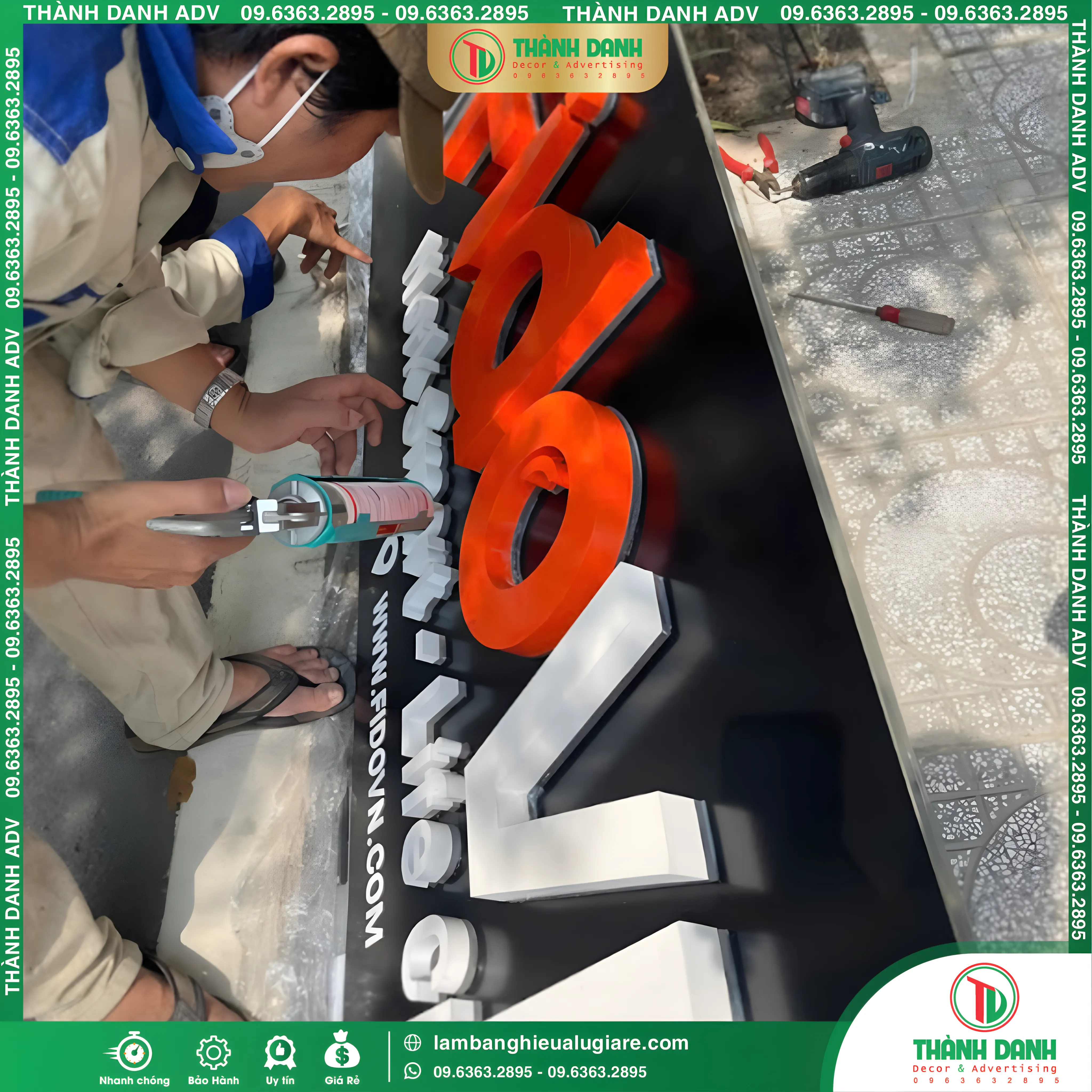 Chữ Inox Đế Mica Đẹp, Giá Tốt – Làm Theo Yêu Cầu