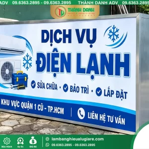 Bảng Bạt Quận 1 Dịch Vụ Điện Lạnh – Mẫu Đẹp, Giá Tốt