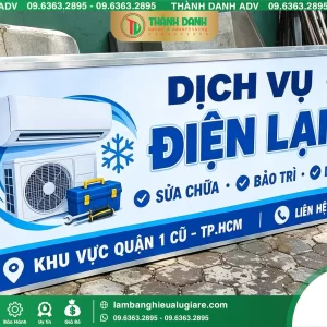 Bảng Bạt Quận 1 Dịch Vụ Điện Lạnh – Mẫu Đẹp, Giá Tốt