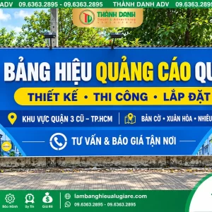 Bảng Bạt Quảng Cáo Quận 3 – Mẫu Đẹp, Giá Tốt, Thi Công Tận Nơi