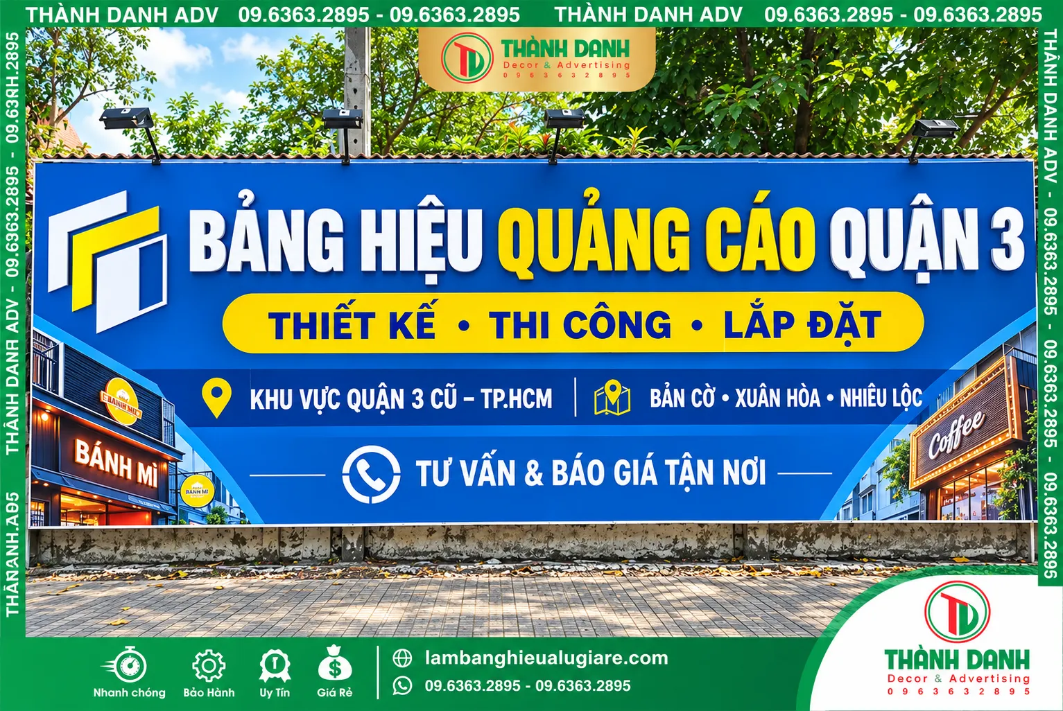 Bảng Bạt Quảng Cáo Quận 3 – Mẫu Đẹp, Giá Tốt, Thi Công Tận Nơi