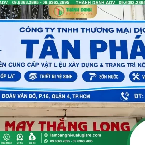 Bảng Bạt Quận 4 Bảng Vật Liệu Tân Phát – Mẫu Đẹp, Giá Tốt