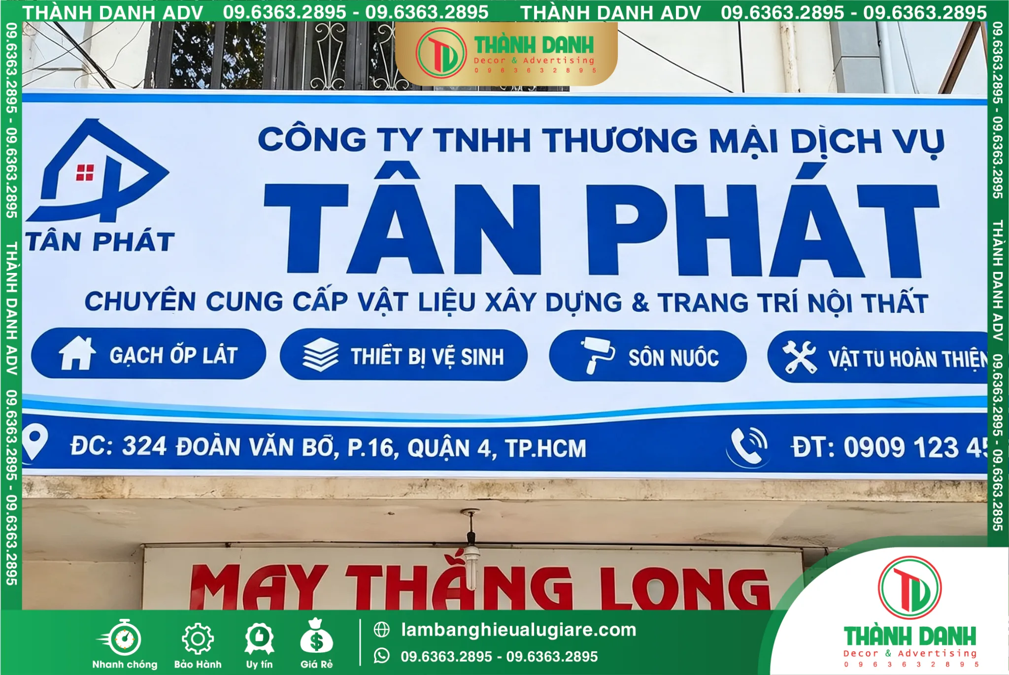 Bảng Bạt Quận 4 Bảng Vật Liệu Tân Phát – Mẫu Đẹp, Giá Tốt