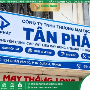 Bảng Bạt Quận 4 Bảng Vật Liệu Tân Phát – Mẫu Đẹp, Giá Tốt