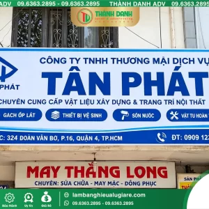 Bảng Bạt Quận 4 Bảng Vật Liệu Tân Phát – Mẫu Đẹp, Giá Tốt