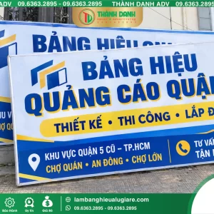 Bảng Bạt Quận 5 Quảng Cáo – Mẫu Đẹp, Giá Tốt