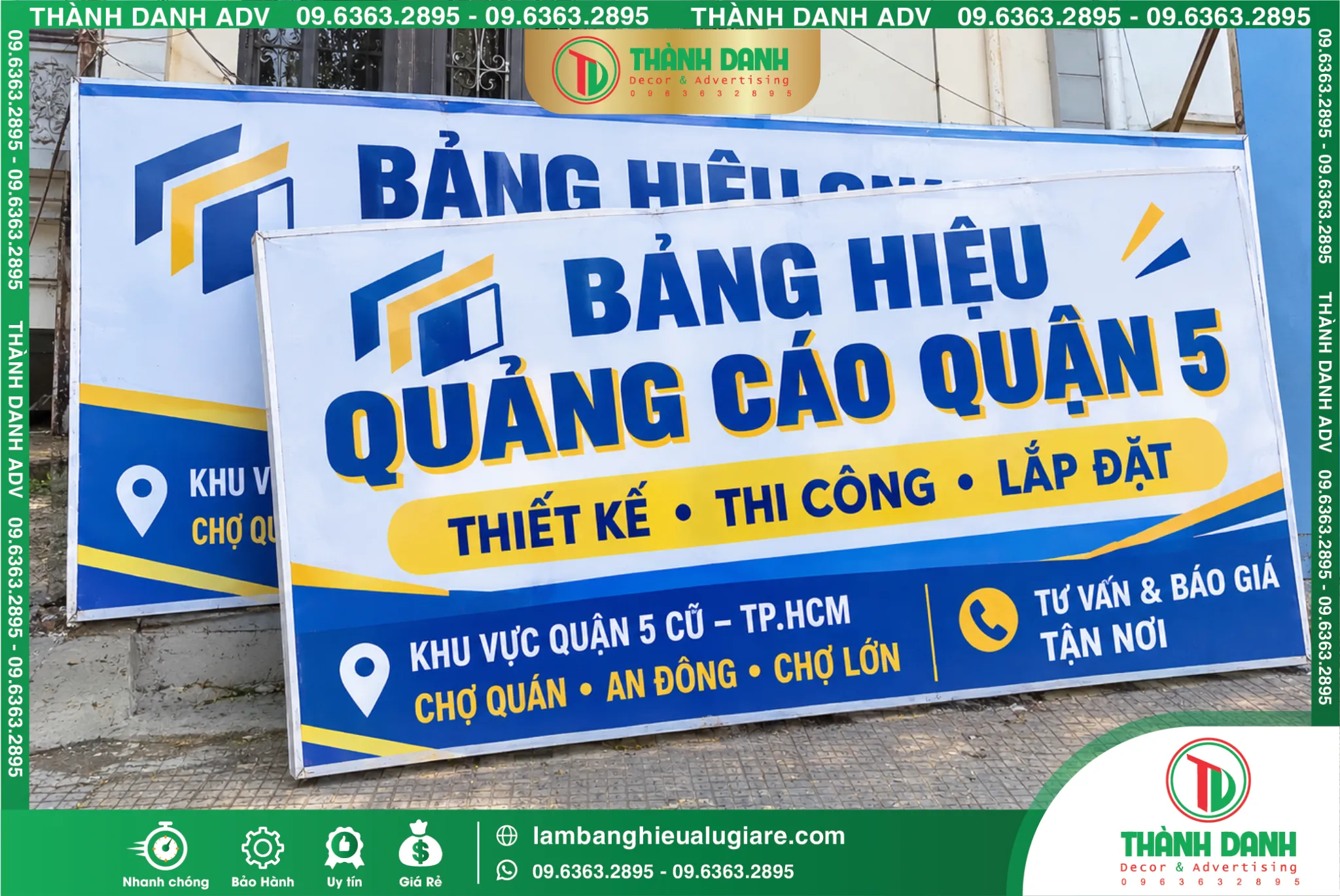 Bảng Bạt Quận 5 Quảng Cáo – Mẫu Đẹp, Giá Tốt